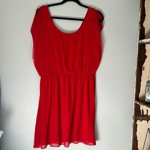 Beautiful lined red dress